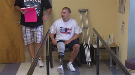 Boston Marathon Bombing Survivor Takes First Steps With New Prosthetic