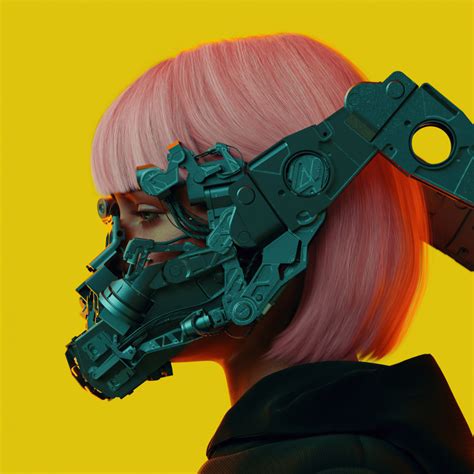 Download Pink Hair Sci Fi Cyberpunk Pfp By Yvgal