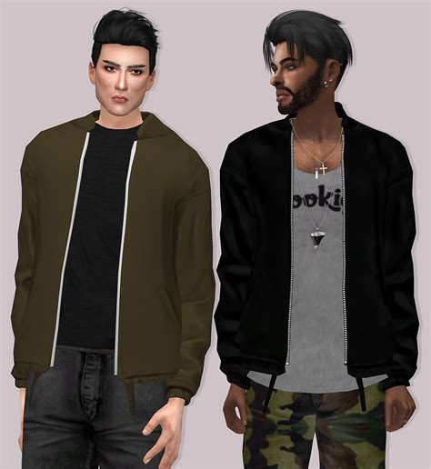 Semller Gstar Jacket Top Category Sims 4 Male Clothes Sims 4