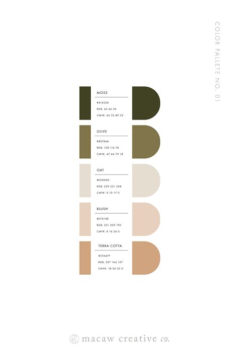 Muted Color Palette Hex Jaymie Kinsey