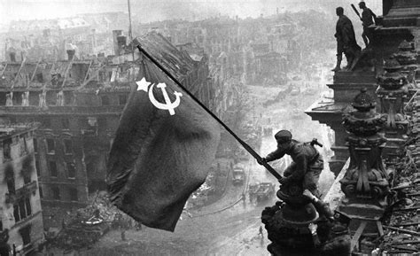 Red Flag over Reichstag in 1945: The Picture that Defined a War and its