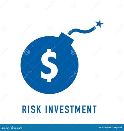 Risk Investment Concept Line Icon Simple Element Illustration Stock