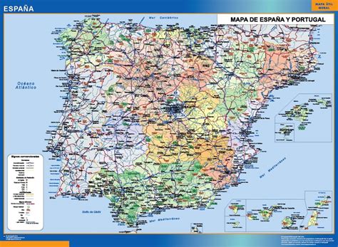 Map Of Spain Postal Codes Africa Wall Maps