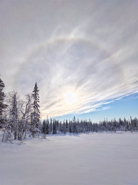 Photo Of Snow Covered Frozen Lake In Ruka Finland 🥶 Rpics