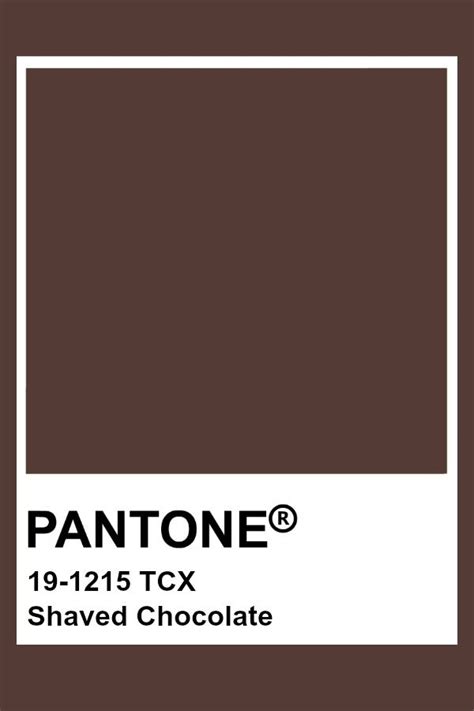 Pantone Shaved Chocolate Pantone Colour Palettes Brown Pantone