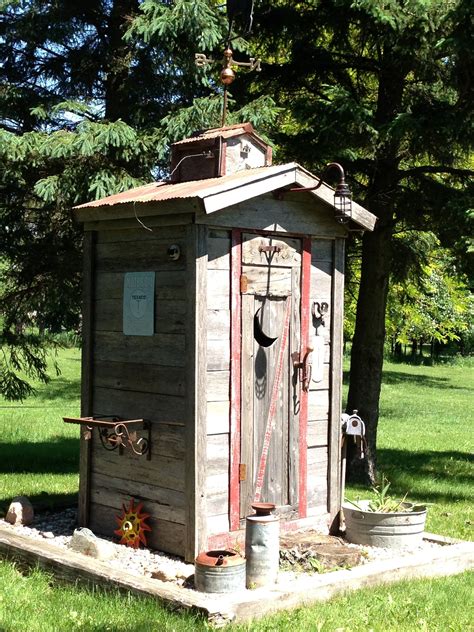 Decorated Outhouse Garden Tool Shed Outhouse Outhouse Decor