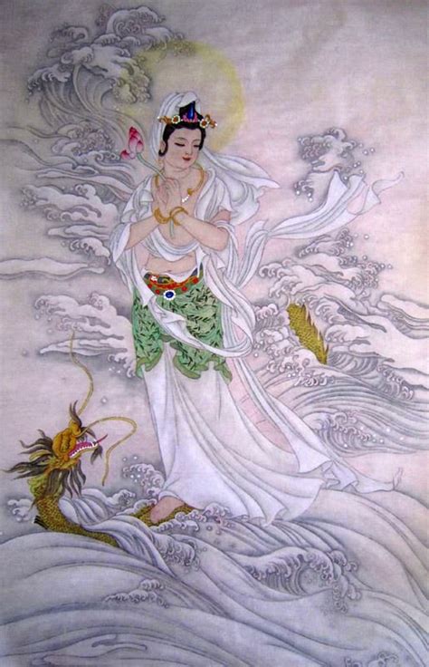 Chinese Kuan Yin Painting 3425002 60cm X 80cm23〃 X 31〃