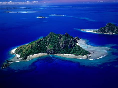 Hd Wallpapers Aerial View Of Monu Island Fiji