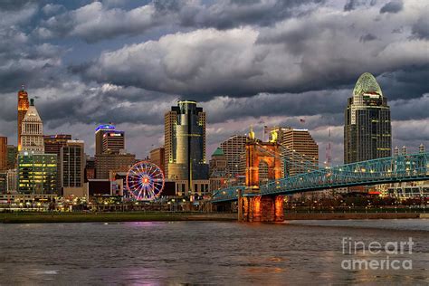 Cincinnati Ohio Skyline Photograph By Teresa Jack Pixels