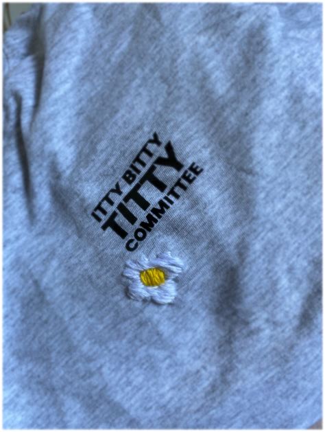 Itty Bitty Titty Committee T Shirt Funny Body Positive Small Etsy