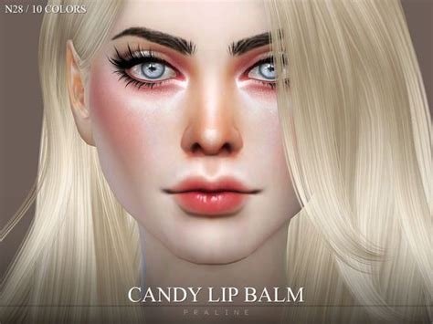 Pralinesims Candy Lip Balm N28 The Sims 4 Skin Candy Lips The Balm