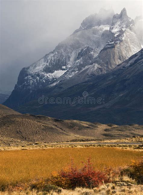Autumn In Patagonia Torres Del Paine Stock Photo Image Of Patagonia