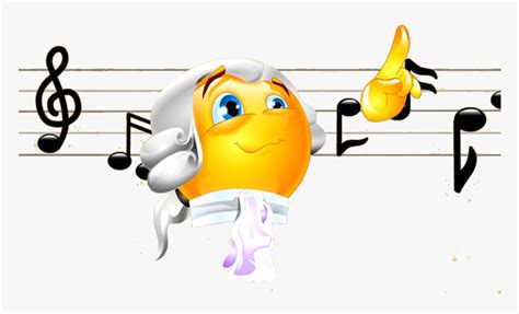 Transparent Singing Emoji Png Music Smiley Png Download