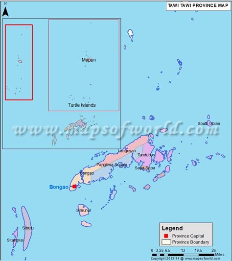 Tawi Tawi Map Map Of Tawi Tawi Province Philippines