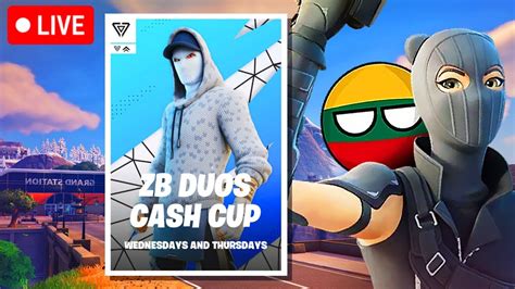 ZB Duos Cash Cup Fortnite Lietuviškai LIVE YouTube