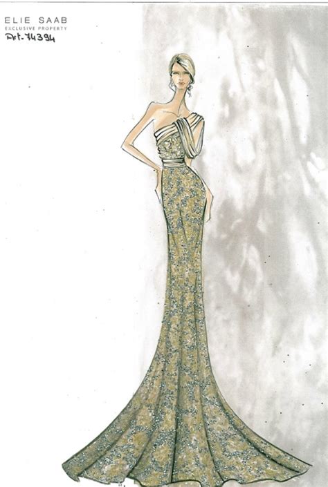 Fashion And Couture Elie Saab Sketches