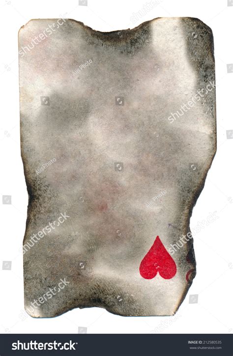 Burnt Old Dirty Playing Card Paper Stock Photo 212580535 Shutterstock