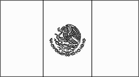 Bandera De Mexico Para Colorear E Imprimir Tamaño Carta Compartir Cartas