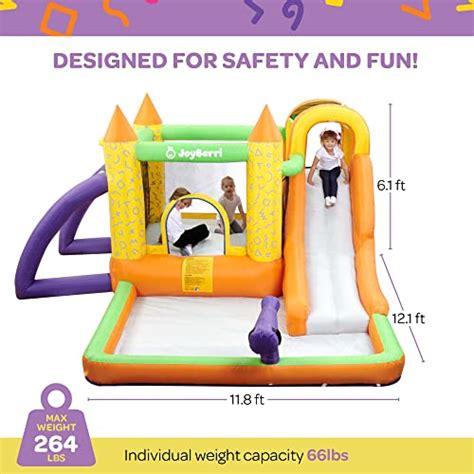 Joyberri Bounce House Tobogán Acuático Inflable Con Tobogán