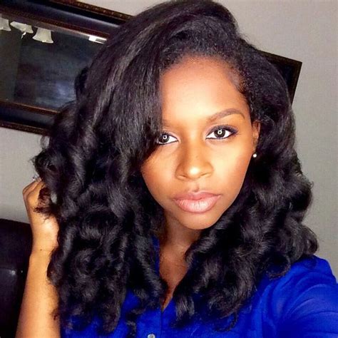 Blowing out your hair is a fun and stylish way to change your look! MahoganyCurls Used SheaMoisture Blow Out Cream, and These ...