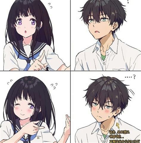 Chitanda Eru And Oreki Houtarou Hyouka Gambar Anime Gambar