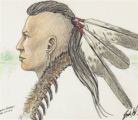 Chickasaw Warrior Head Study Wyld Gallery