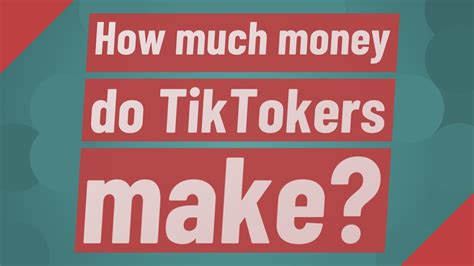 2 years ago · edited 2 years ago. How much money do TikTokers make? - YouTube