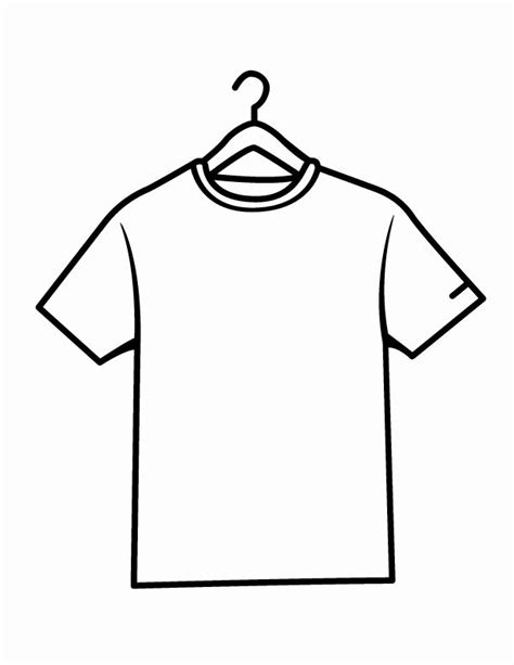 T Shirt Coloring Pages Coloring Home