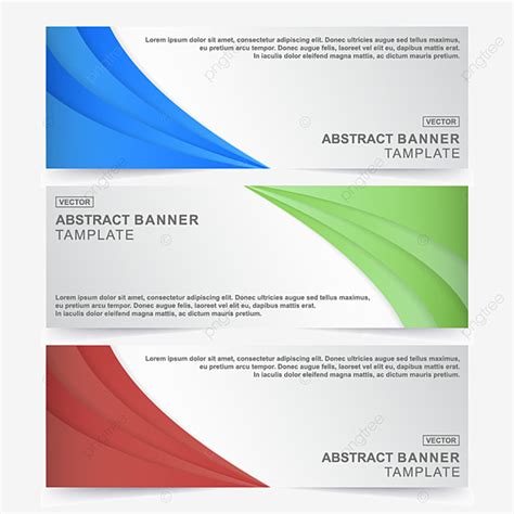 Set Abstract Wave Banners Template Download On Pngtree