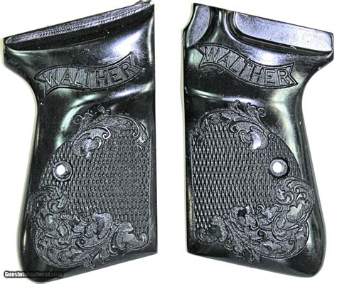 Walther Ppks Auto Grips Checkered With Floral Design Black For Sale