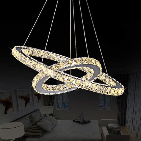 Buy Ring Modern Led Crystal Lamp Pendant Light 3040