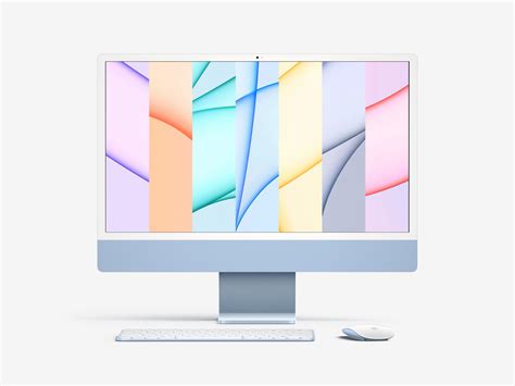 Free IMac 24 Inch Mockup 2021 Uistore Design