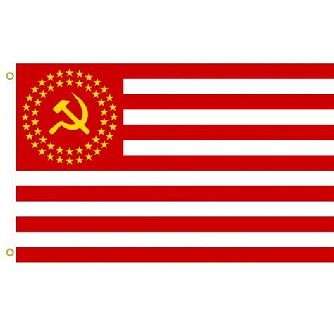 Large Flag United Socialist States Of America 50 Stars Flag Fictional