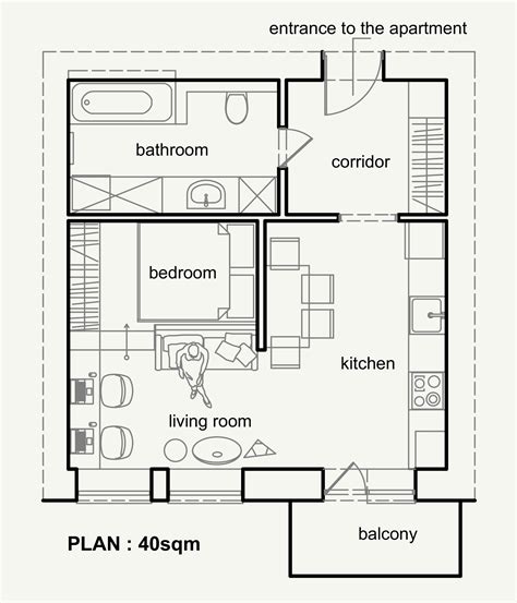 40 Square Meter House Floor Plans Floorplansclick