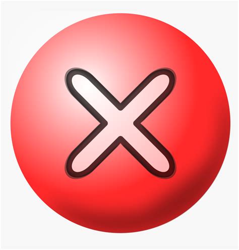 Red X Icon Clip Arts X Button Png  Transparent Png Transparent