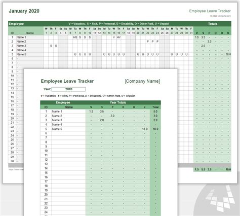 Annual Leave Calendar Excel Template Free Lucia Rivalee