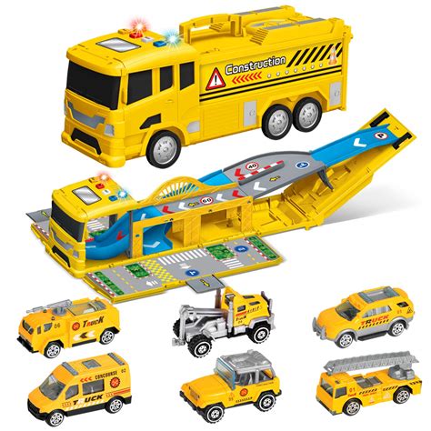 Buy Fun Little Toys Electric Construction Truck Toy Car Carrier Truck