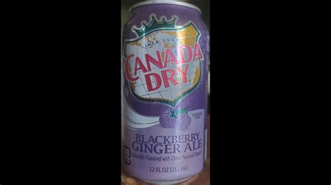 Canada Dry Blackberry Ginger Ale Review Youtube