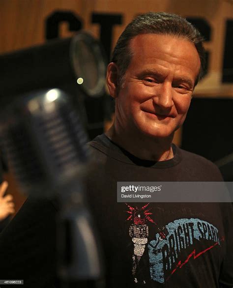 A Wax Figure Of Actor Robin Williams Is Displayed At Madame Tussauds