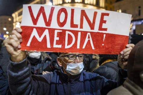 Thousands Protest Polish Media Law World The Vibes