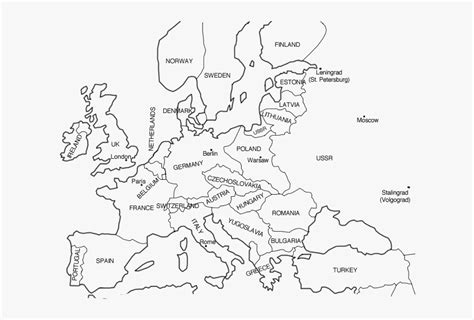 Best Photos Of Europe Coloring Pages Map Of Europe 1939 Black And