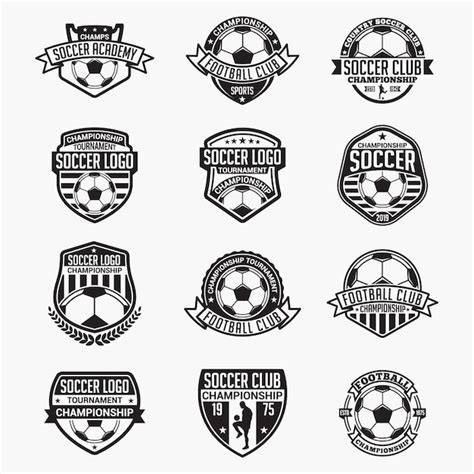 Premium Vector Soccer Badges And Logos