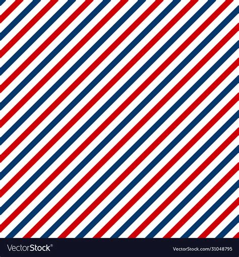 Red And Blue Diagonal Lines Seamless Pattern Vector Image