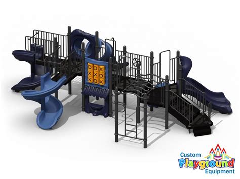 Double Spiral Park Playground For Sale