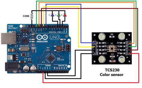 Tcs230 Color Sensor Arduino Code Circuit Arduino Color Detector Images