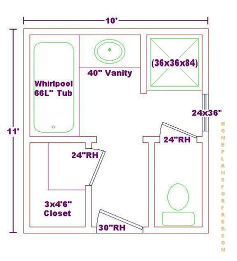 Chances are, you live with a small bathroom, where you always bump into the vanity when you undress. 9x9 Bathroom Floor Plans #bathroomdesign9x9 #bathroomdesign9x11 (With images) | Master bathroom ...