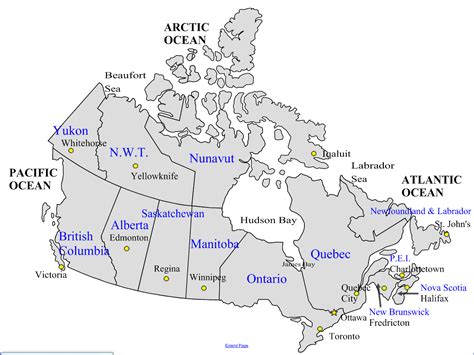 Detailed road map of canada. PZ C: canada map