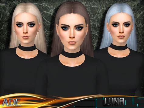 The Sims Resource Luna Hair By Ade Darma Sims 4 Hairs