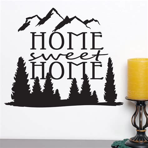 Home Sweet Home Quote Wall Sticker Decal World Of Wall Stickers
