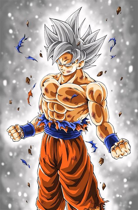 Son Goku Ultra Instinct Mastered Super Saiyan Silver Personajes De